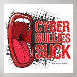 Scream It Cyber Bullies Suck Poster