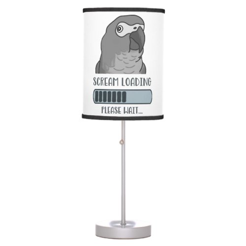 Scream Loading African grey  Table Lamp