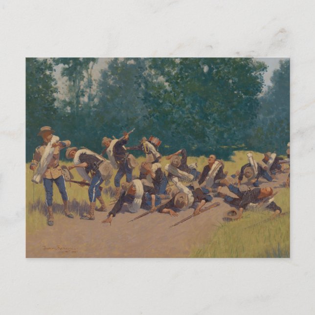Scream of Shrapnel at San Juan Hill Postcard (Front)