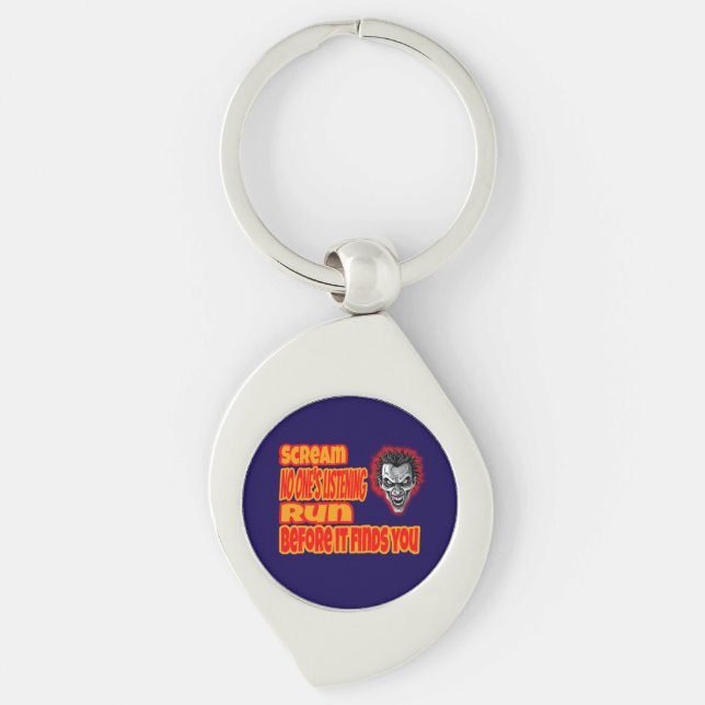 Scream & Run  Keychain (Front)