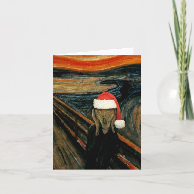 Scream Santa Note Card (Front)