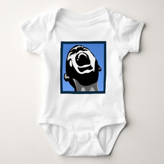 Scream Square Baby Bodysuit