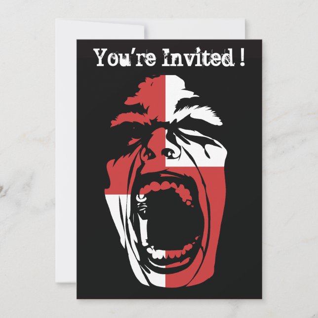 Screamer Halloween Party Invitation (Front)