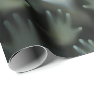 Screamer Haunted Lost Souls Gothic Hands Faces Wrapping Paper