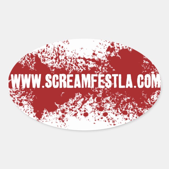 Screamfest Sticker- oval Oval Sticker (Front)
