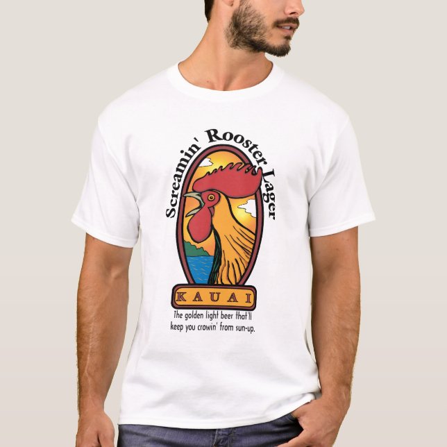 Screamin' rooster lager T-Shirt (Front)