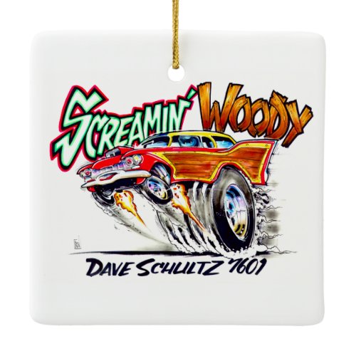Screamin' Woody Ceramic Ornament