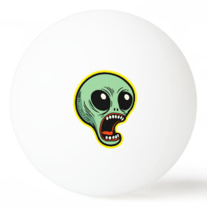 Screaming Alien Ping Pong Ball