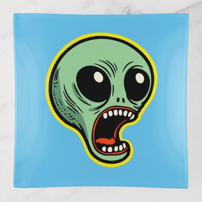 Screaming Alien Trinket Tray (Front)