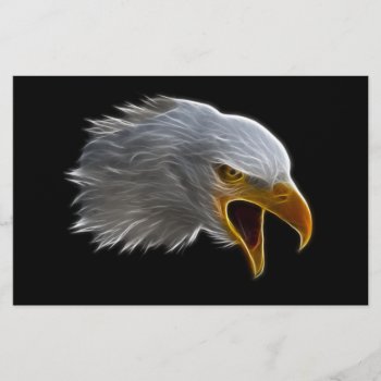 Screaming American Bald Eagle Head by Aurora_Lux_Designs at Zazzle