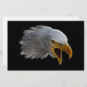 Screaming American Bald Eagle Head (Front/Back)