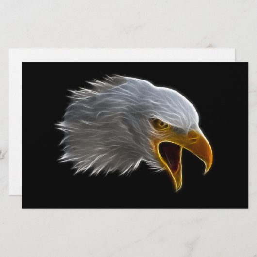 Screaming American Bald Eagle Head (Front/Back)