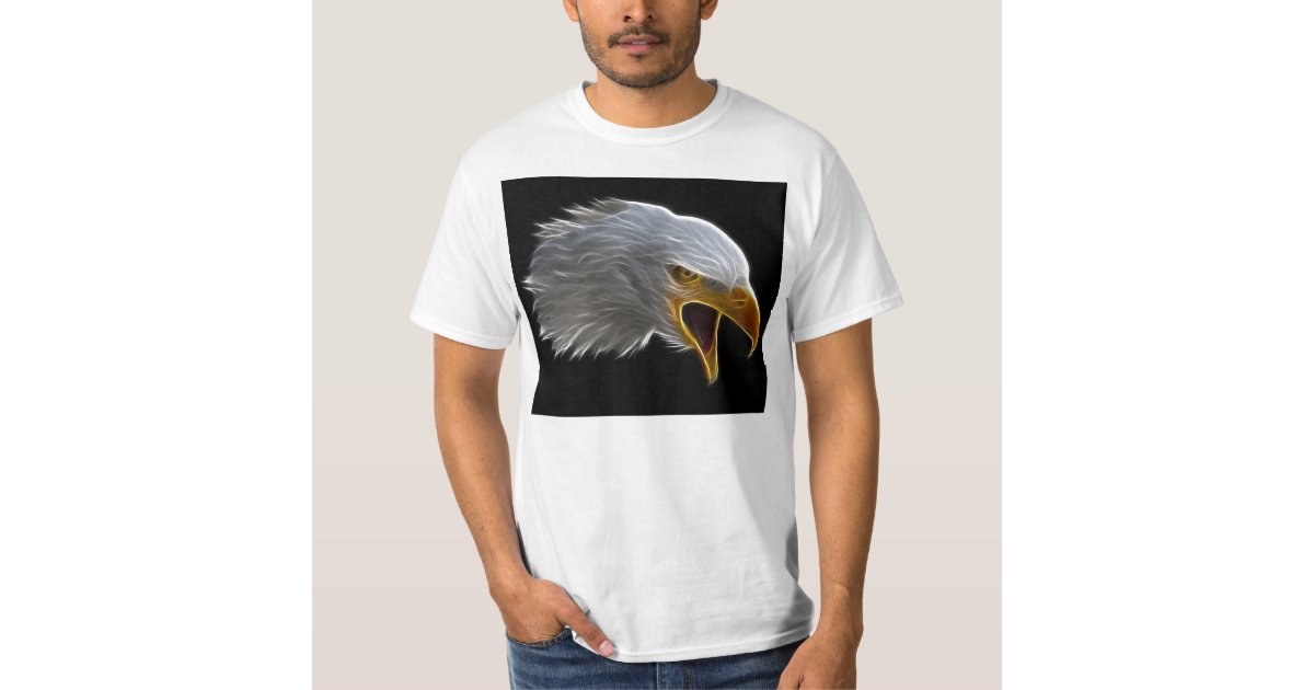 Screaming American Bald Eagle Head T-Shirt | Zazzle.com