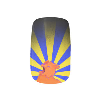 Screaming Cat Custom Nails Minx Nail Art