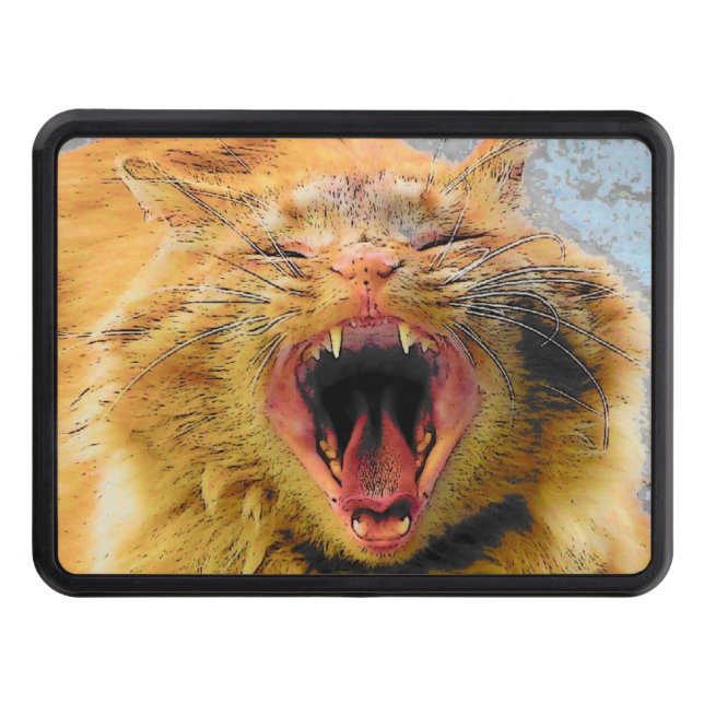 Screaming Cat Hitch Cover (Front)