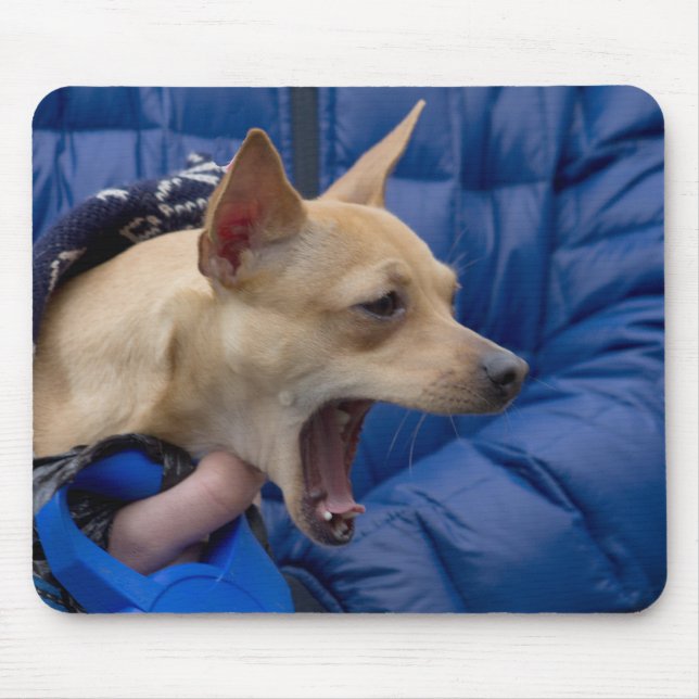 Screaming Chihuahua Mouse Pad (Front)