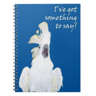 Screaming Cockatoo Spiral Notebook