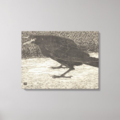 Screaming Crow by Jan Mankes Canvas Print
