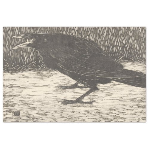 Screaming Crow by Jan Mankes Tissue Paper