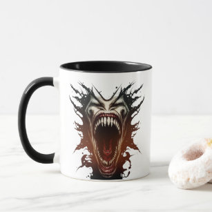 Screaming Daemon Horror Mug