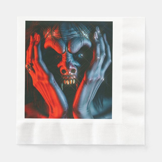 Screaming demon napkins (Front)
