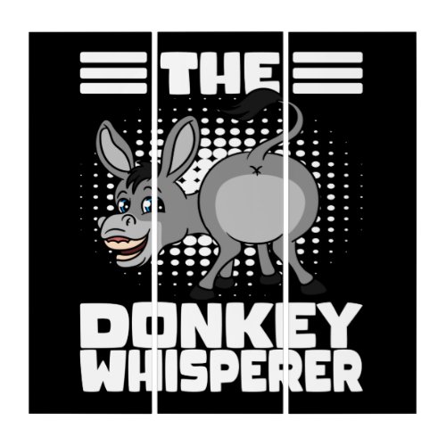 Screaming Donkey The Donkey Whisperer Triptych