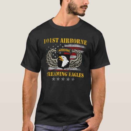 Screaming Eagle 101st Airborne Division Paratroope T_Shirt