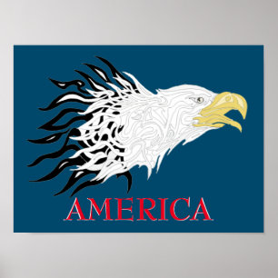 Screaming Eagle America Poster