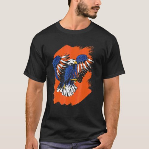 Screaming Eagle Usa Flag 4th Of July For Patriotic T_Shirt