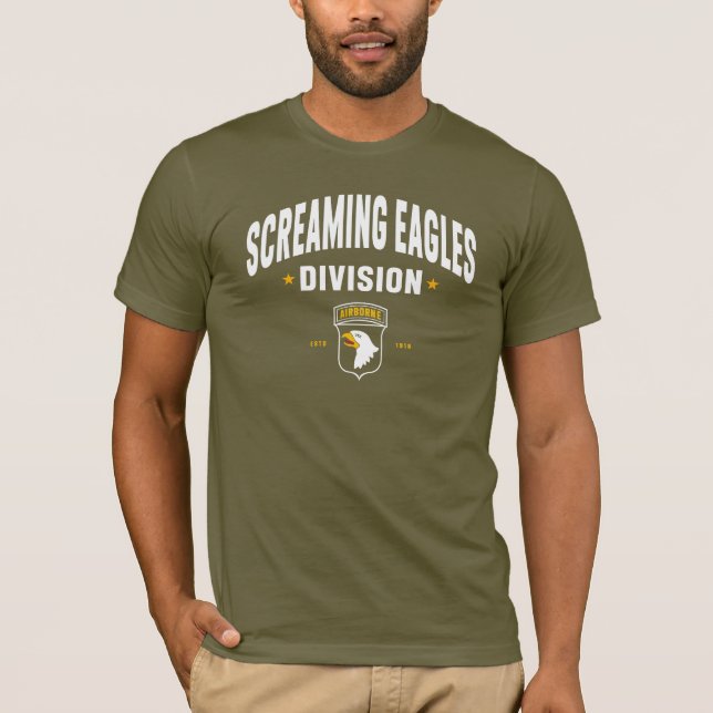 Screaming Eagles - 101st Airborne Division Fatigue T-Shirt (Front)