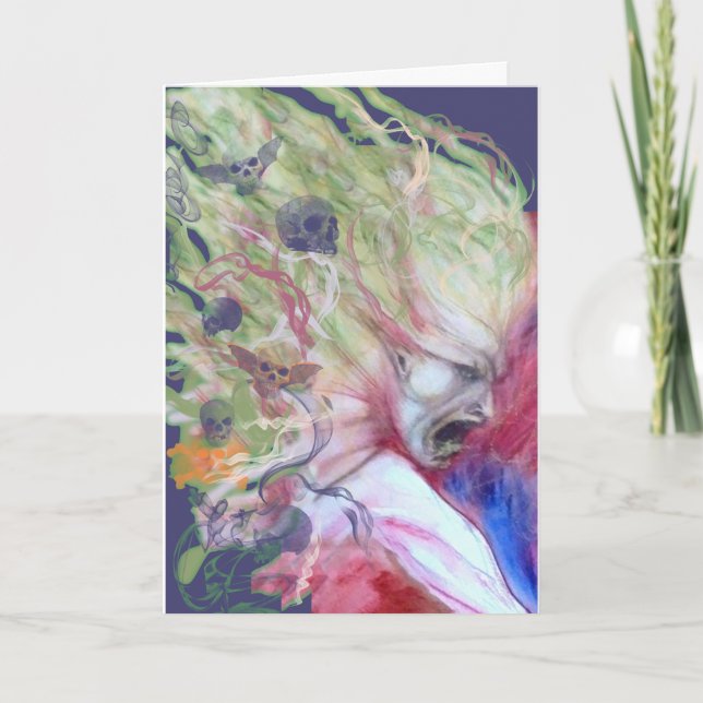 Screaming elemental card (Front)