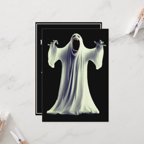 Screaming Ghost Invitation