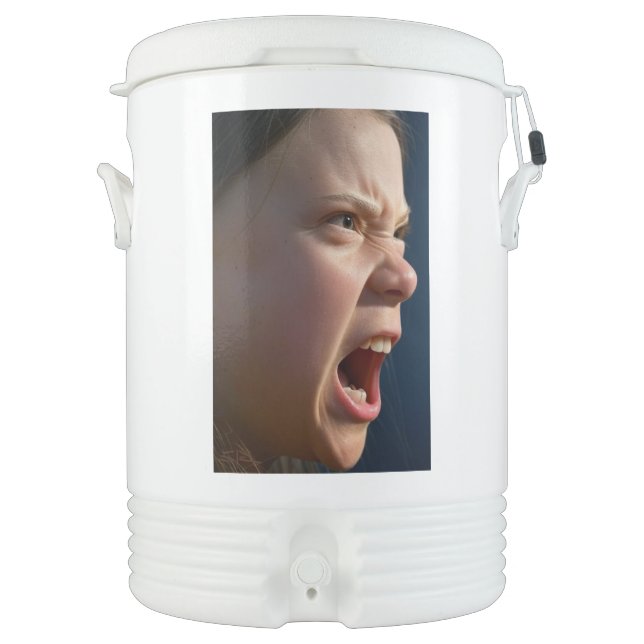 Screaming Girl Igloo beverage cooler 10 gallon (Front)