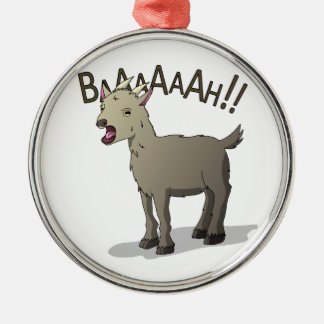 Screaming Goat Doodle Noodle Designs Metal Ornament