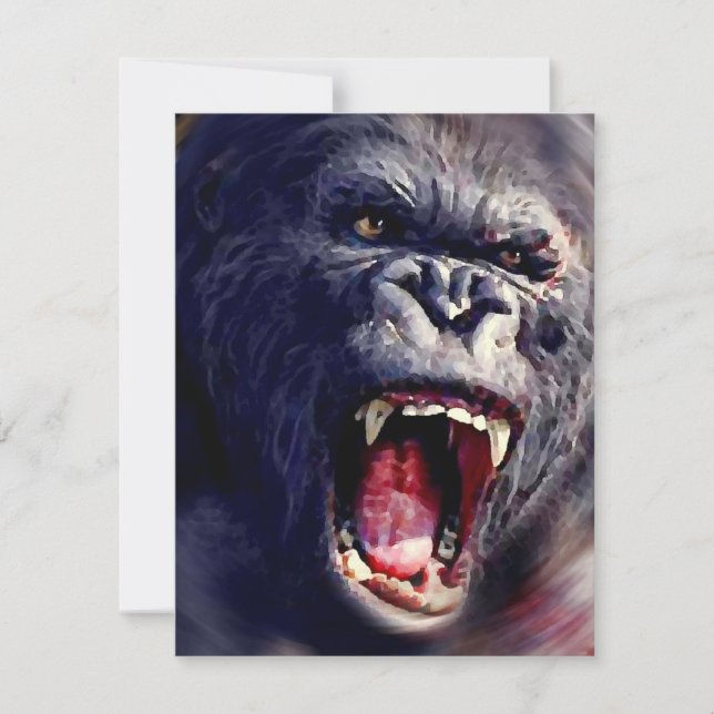 Screaming Gorilla Invitations (Front)
