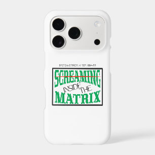 Screaming Inside Glitch Art Cyberpunk Typography iPhone 17 Pro Case