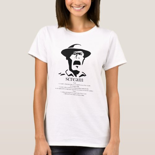screaming man with definition T_Shirt
