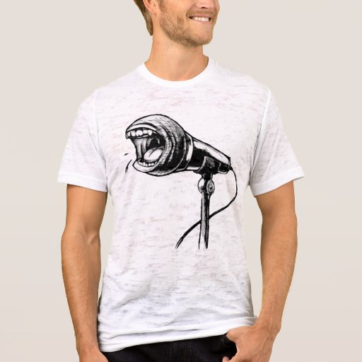 Screaming Microphone T-Shirt | Zazzle