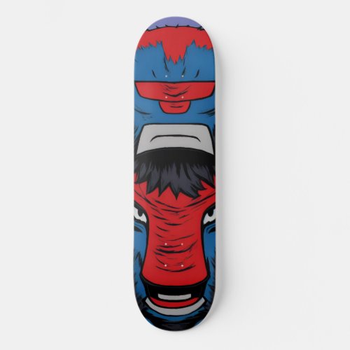 Screaming Monkey Monster Totem 03 Skateboard