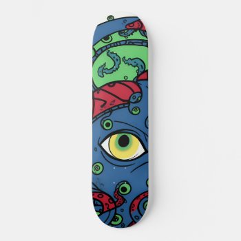 Screaming Monkey Monster Totem 08 Skateboard by BOLO_DESIGNS at Zazzle