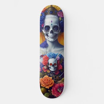 Screaming Monkey Monster Totem - Day Of The Dead Skateboard by BOLO_DESIGNS at Zazzle