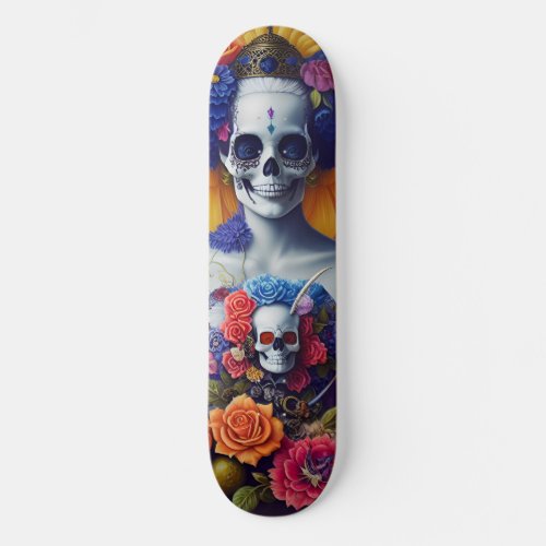 Screaming Monkey Monster Totem _ Day of the Dead Skateboard