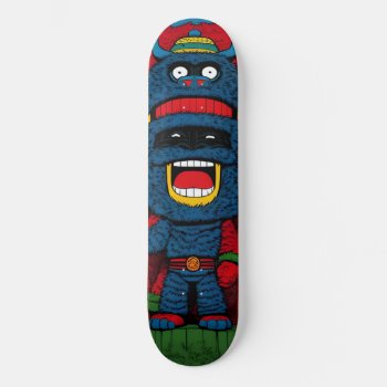 Screaming Monkey Monster Totem Deck by BOLO_DESIGNS at Zazzle