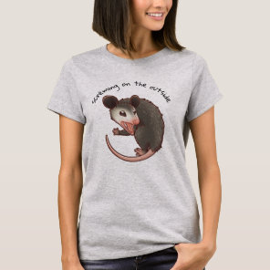 Screaming On The Outside Opossum Possum T-shirt