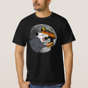 Screaming Opossum Eating in Front of The Moon T-Shirt