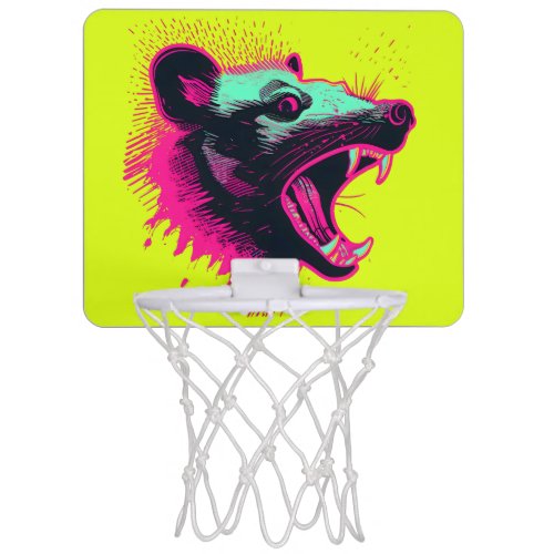 Screaming Opossum Mini Basketball Hoop