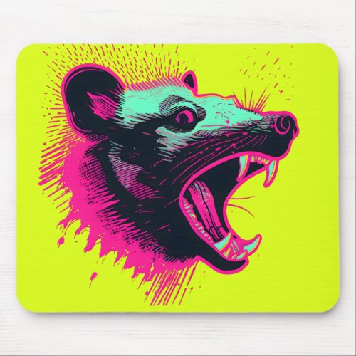 Screaming Opossum Mouse Pad