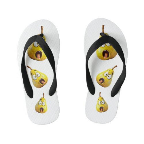 Screaming pear kids flip flops