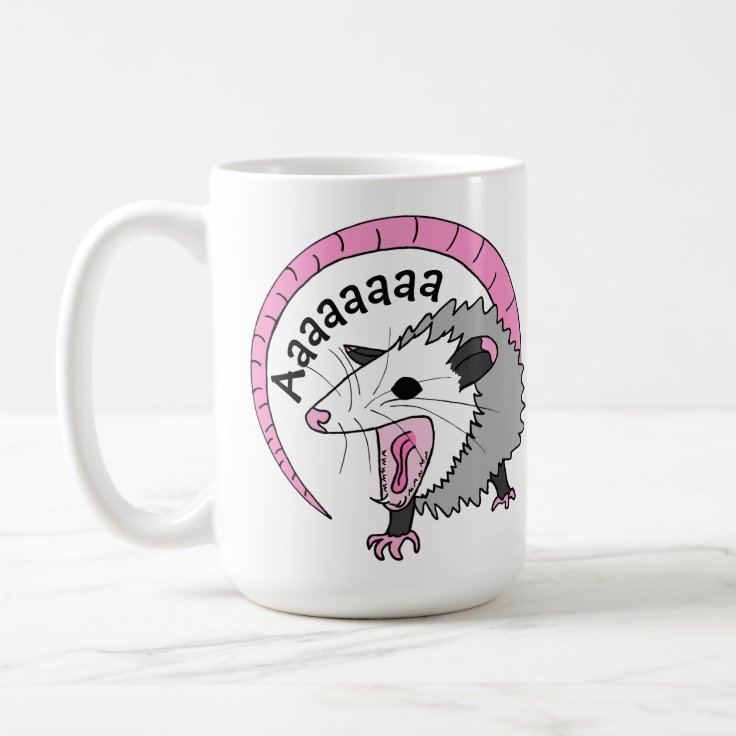 Screaming Possum Bright Colors Coffee Mug Zazzle