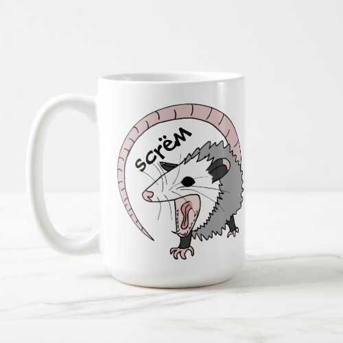 Screaming Possum Coffee Mug